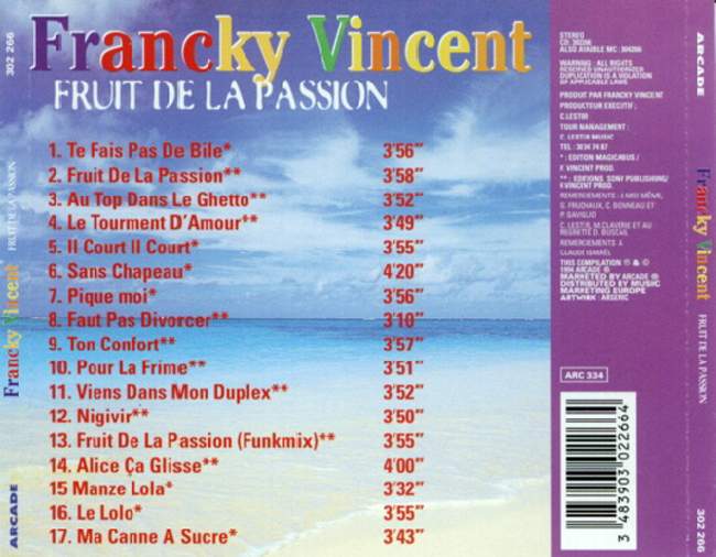 Francky Vincent - Fruit de la passion